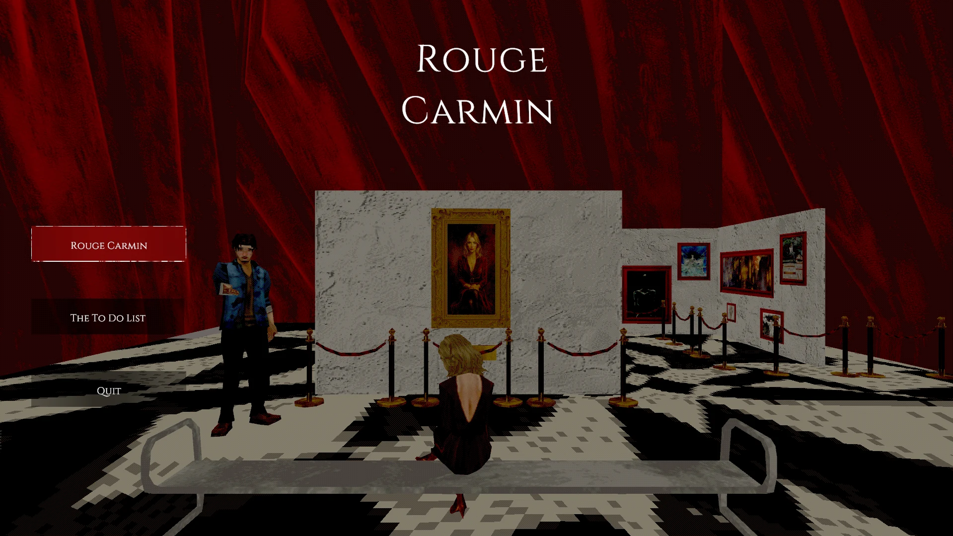 Galerie rouge et blanche de Rouge Carmin